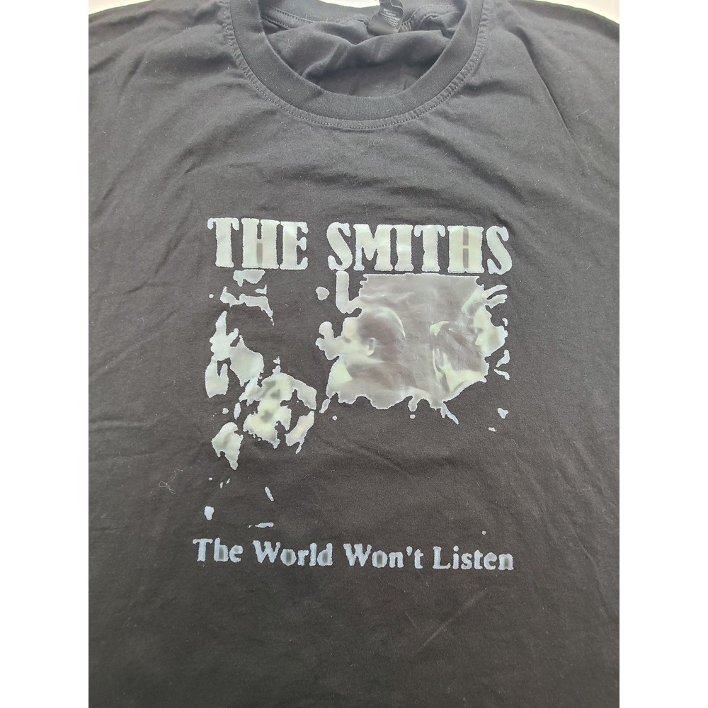 The Smiths The World Wont Listen Mens XL Goth Indie Rock Band Graphic T Shirt